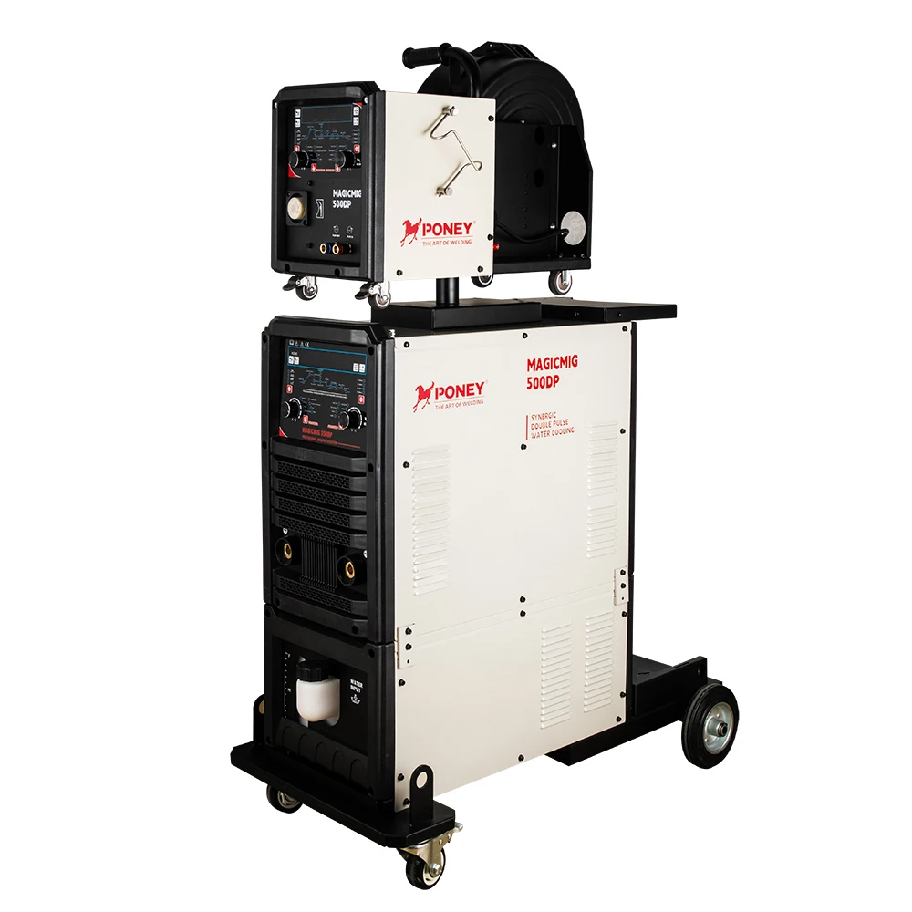 Poney Brand MIG 350DP Aluminium Welding Machine Mig Welding Machine 500 Amp Double Pulse 3PH 380V MIG IGBT
