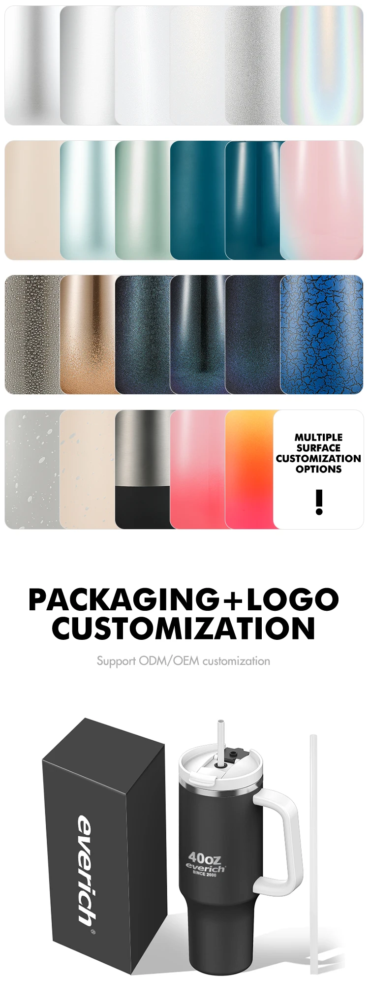 Large Capacity Tritan Bpa Lid Stainless Steel Wholesale Bulk 40oz