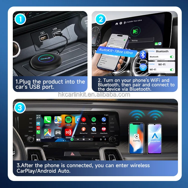 Carlinkit Tbox Ultra2 - Smart Box with 8GB RAM & 128GB Storage