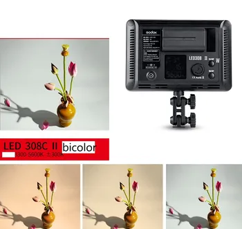 Godox 308C Camera Flash Bicolor Battery Led Powered Photography LED Video Light for Studio product image
