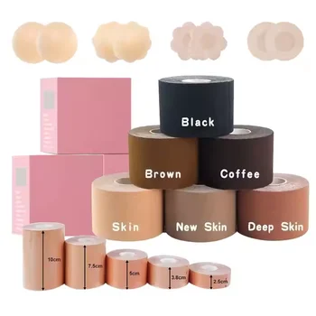 Boob Tape Bras for Women Adhesive Invisible Bra Nipple Pasties Covers Breast Lift Tape Push up Strapless Bra