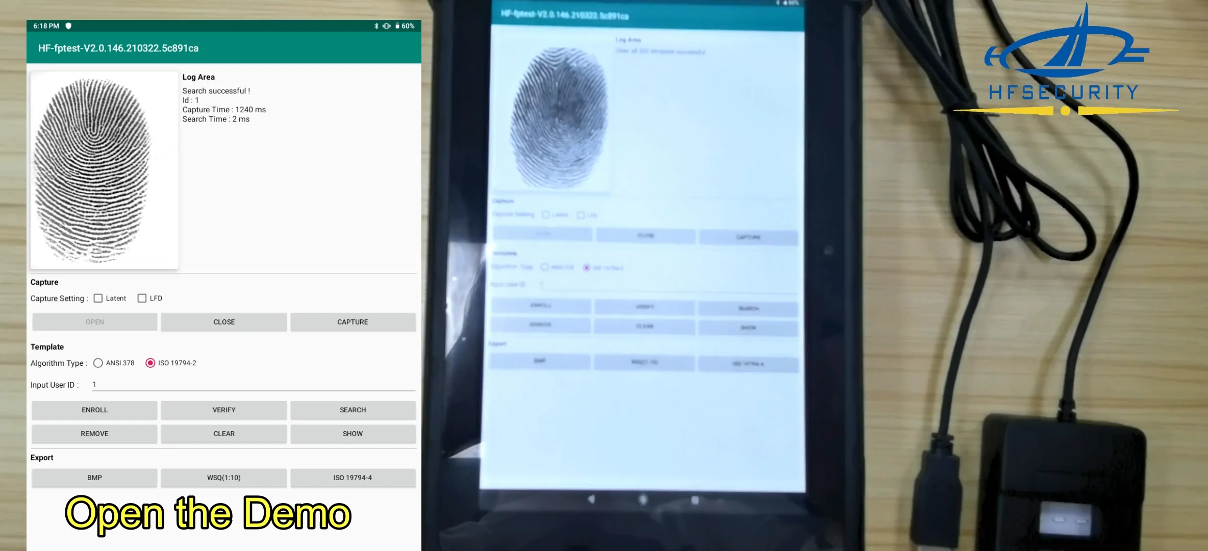 Hfsecurity Os1000 Big Fap20 Optical Fingerprint Sensor Micro Usb Fingerprint Scanner For Project