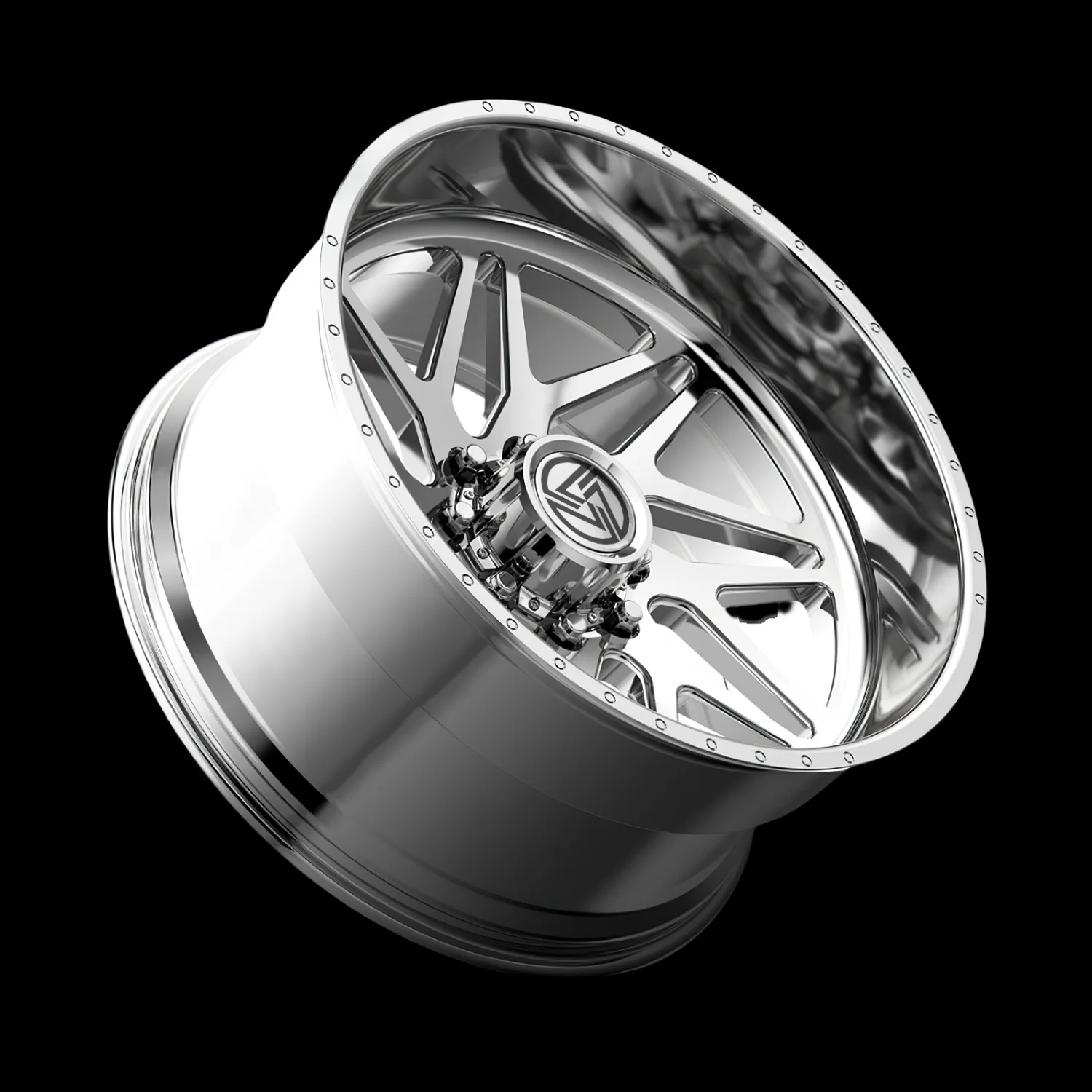XL Custom Deep Lip Forged Wheel 22x12 24x14 26x16 28x16 Polished Offroad Alloy Rim for Ford F150 RAM GMC Silverado Pickup Trucks - Image 5