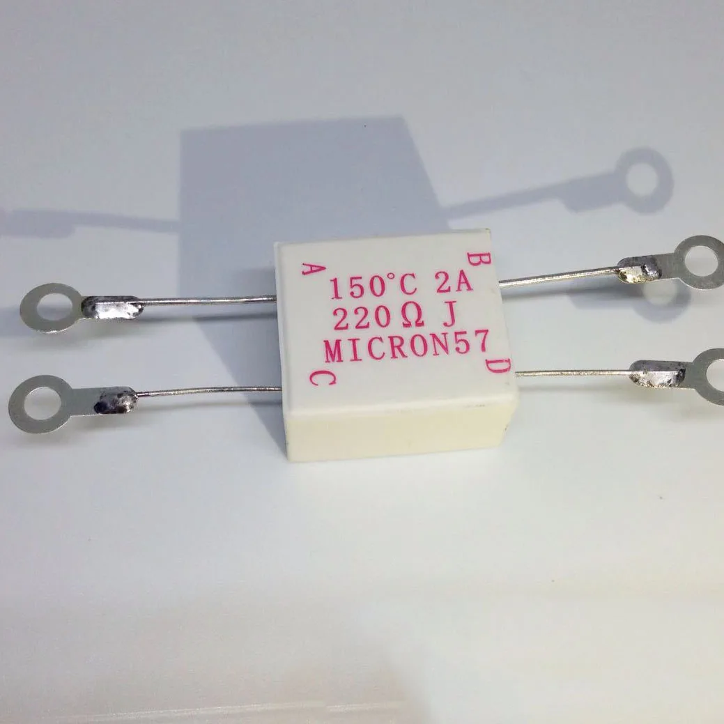 Temperature Control Resistance 150deg C 2A Elevator Thermal Fuse
