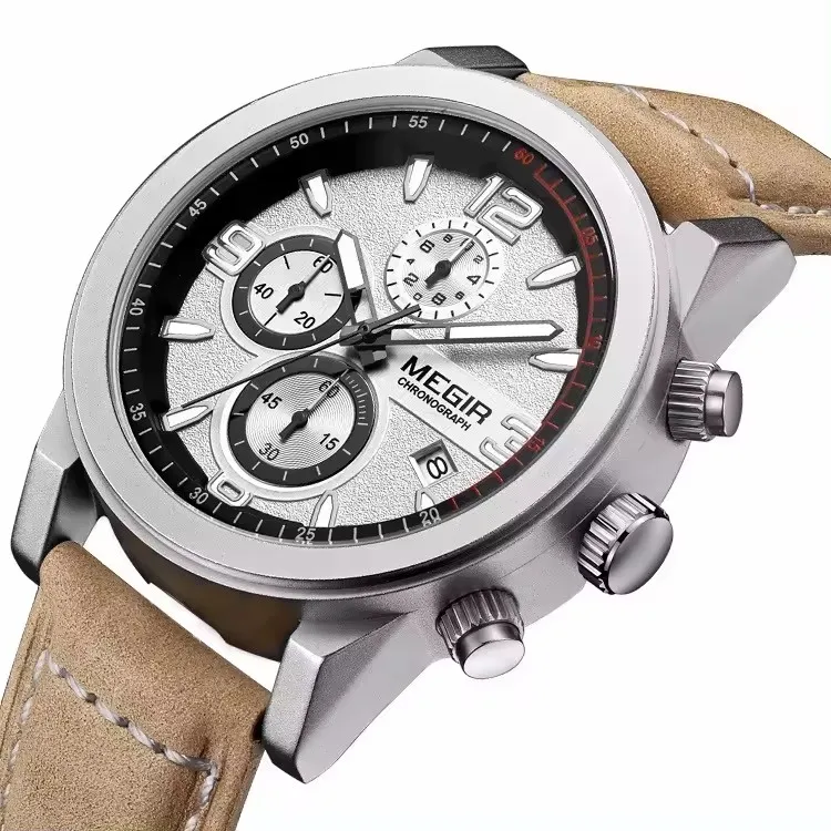 MEGIR 2144 Orologio casual da uomo Impermeabile Moda