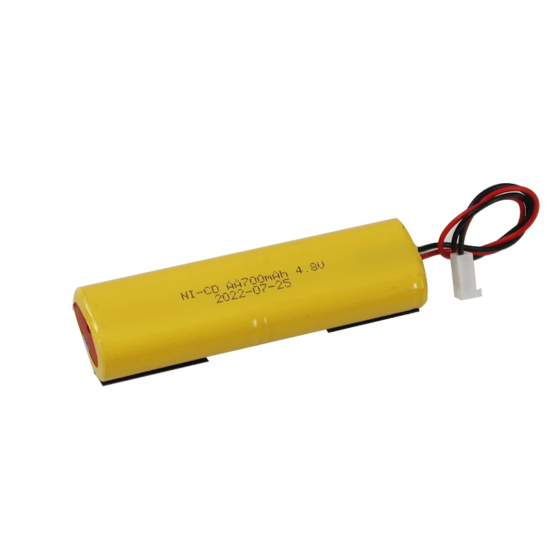 Individuální Ni-Cd náhradní baterie, 4,8 V, 700 mAh, velikost AA, s konektorem pro hračky a elektrické nářadí