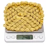 11s gold half hollow chain