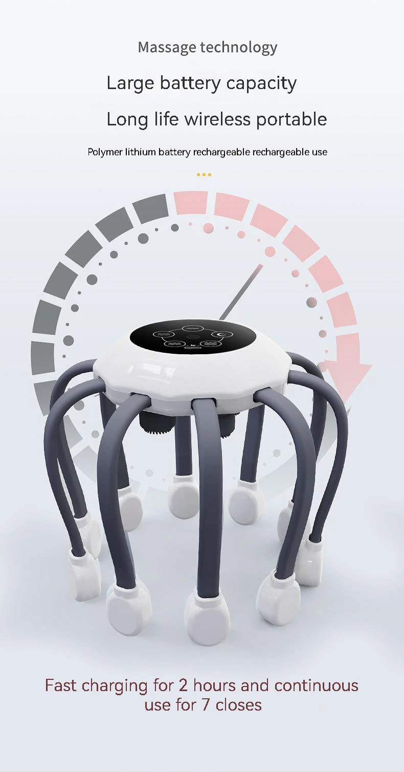 10 Heads Electric Octopus Claw Scalp Massager - Relieve Stress