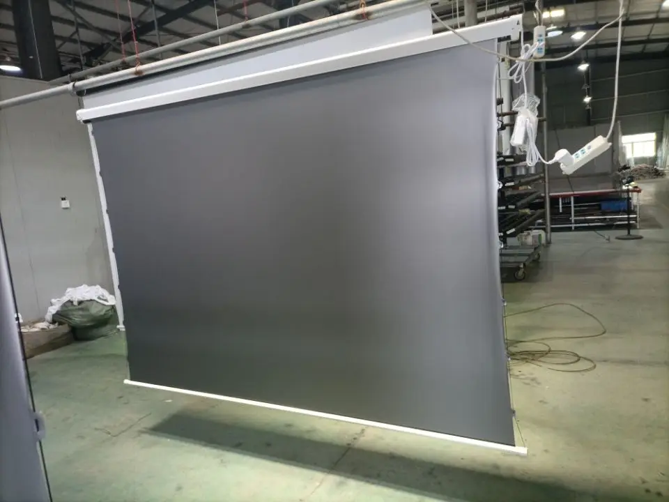 Electric Projector Screen Roll up Automatic Ceiling Mount Retractable Projector Alr Screen for Home Cinema