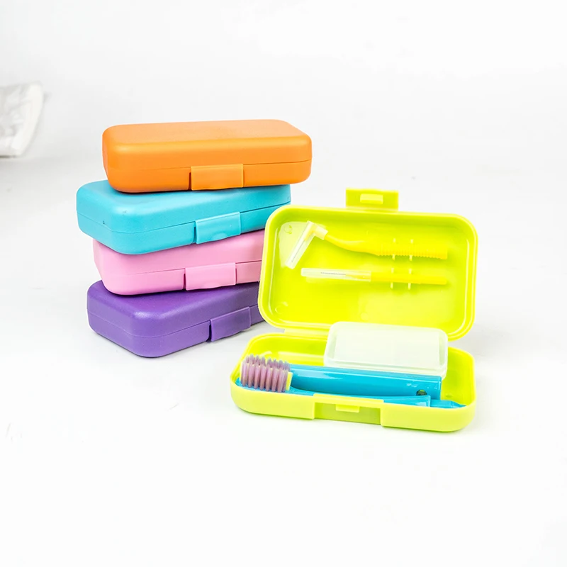 Professional Orthodontic Care Kit Durable Plastic Manual Dental Oral Cleaning Set for Travel Multi-Purpose Hygiene Products