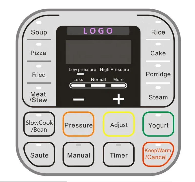 8Lマルチ機能電気圧力鍋 S1558A - 自動調理・スタイリッシュステンレス製