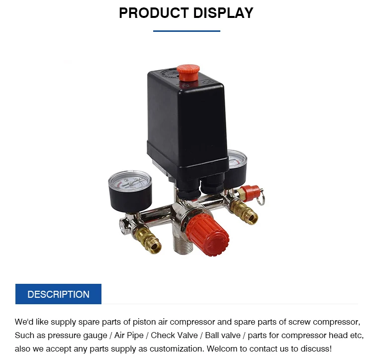 thumbnail image 2 of Air System Fitting Air Compressor Pressure Regulator Valve Bracket 2 of 9