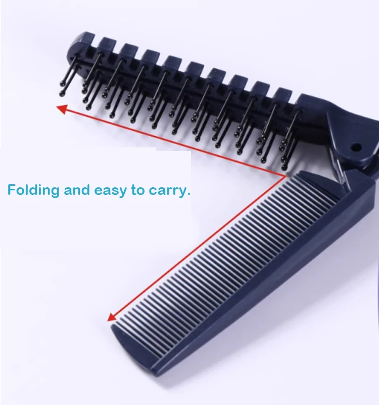 Cheap Foldable Hair Comb Brush Anti-static Hairbrush Portable Travel ...