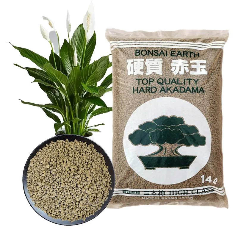 Akadama hard quality Ibaraki 2/5 mm (6 sacchi da c.ca 10 kg - 14 lt), per bonsai