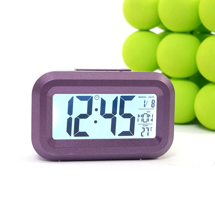 Kids Children Colorful Interior Decoration Cars LCD Mini Desk Clock Alarm Clock Digital Table Clock