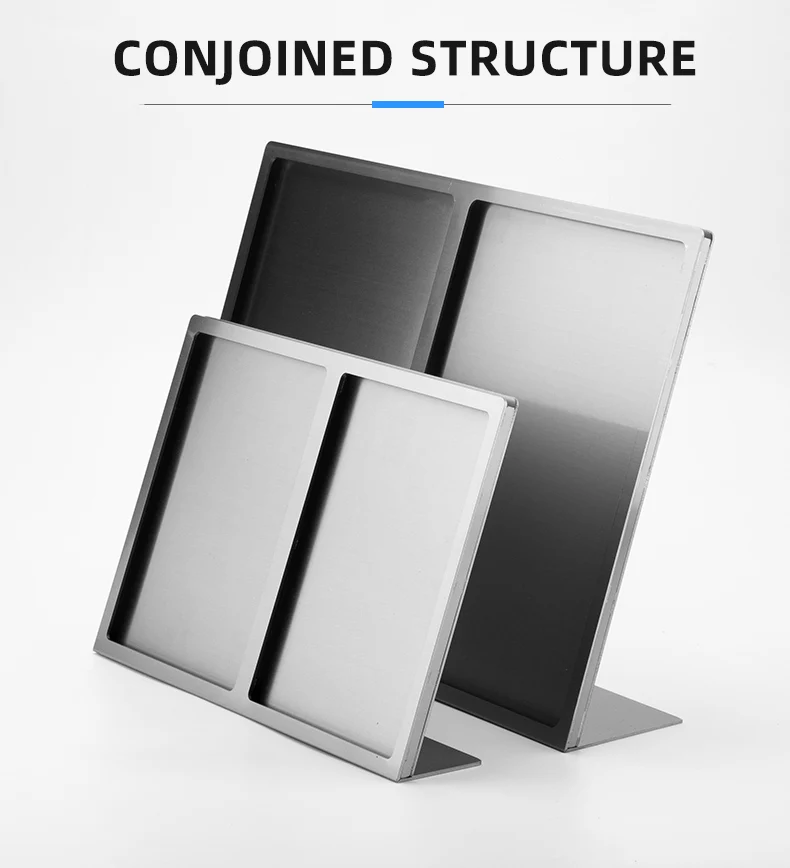 A5/a3/a4 Stainless Steel Menu Display Stand Holder Desktop Display Card