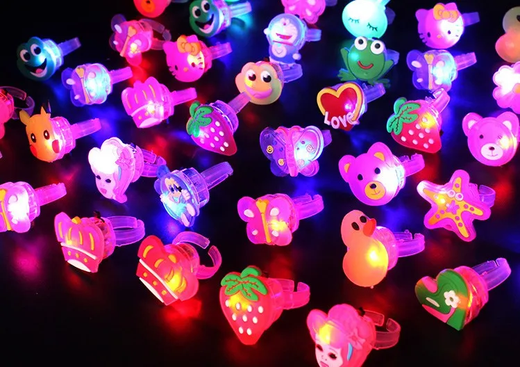 Новый дизайн, мультяшный Креативный светодиодный светильник, кольцо на палец для рождества, ребенка/ребенка