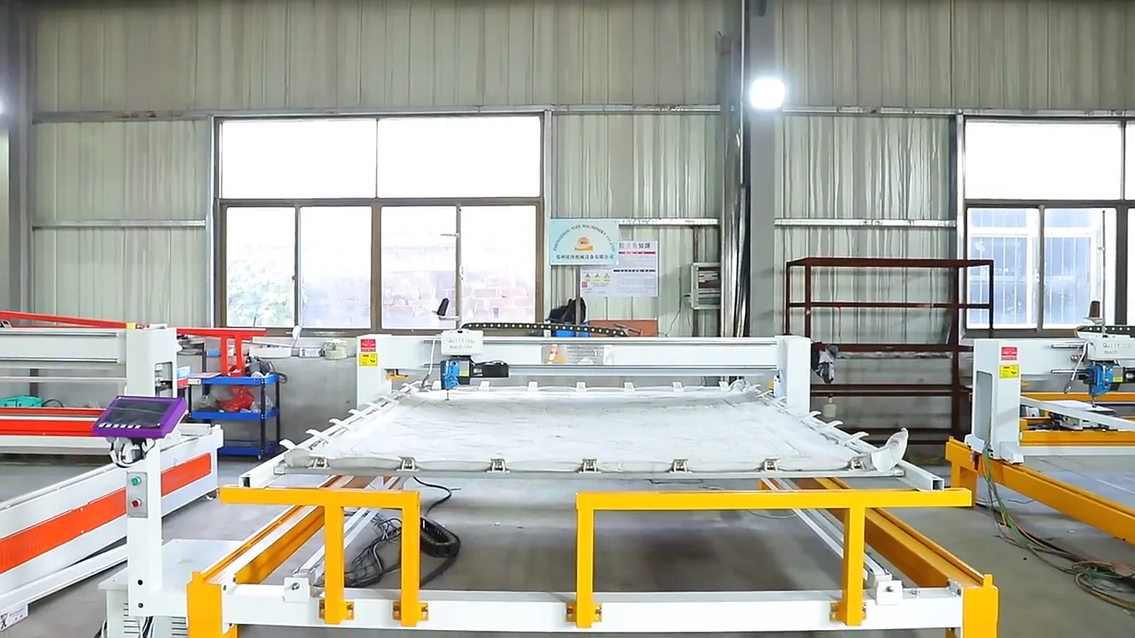 Single Needle Mattress Quilting Equipment Single Head Movement Frame