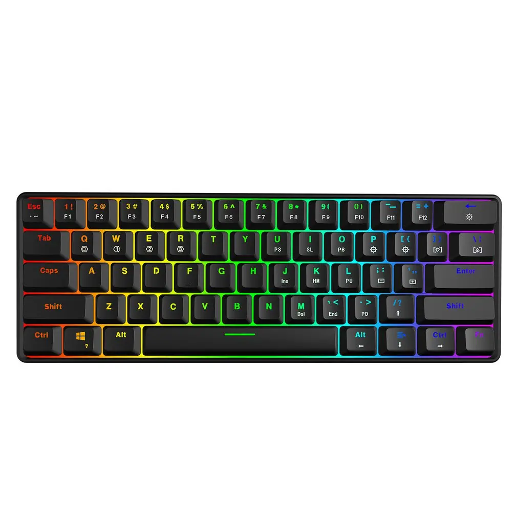 gk61 swappable 60 rgb keyboard