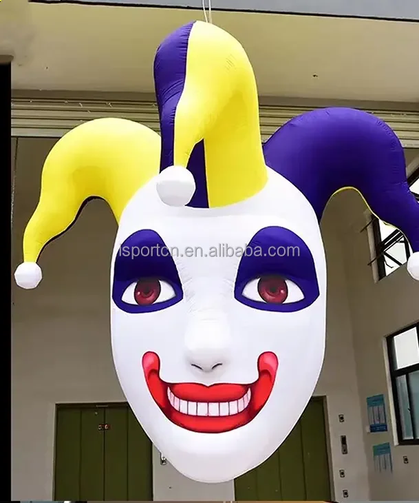 Factory Direct Halloween Inflatables Horror Cartoon Laughing Head Circus Giant Inflatable Scary Clown