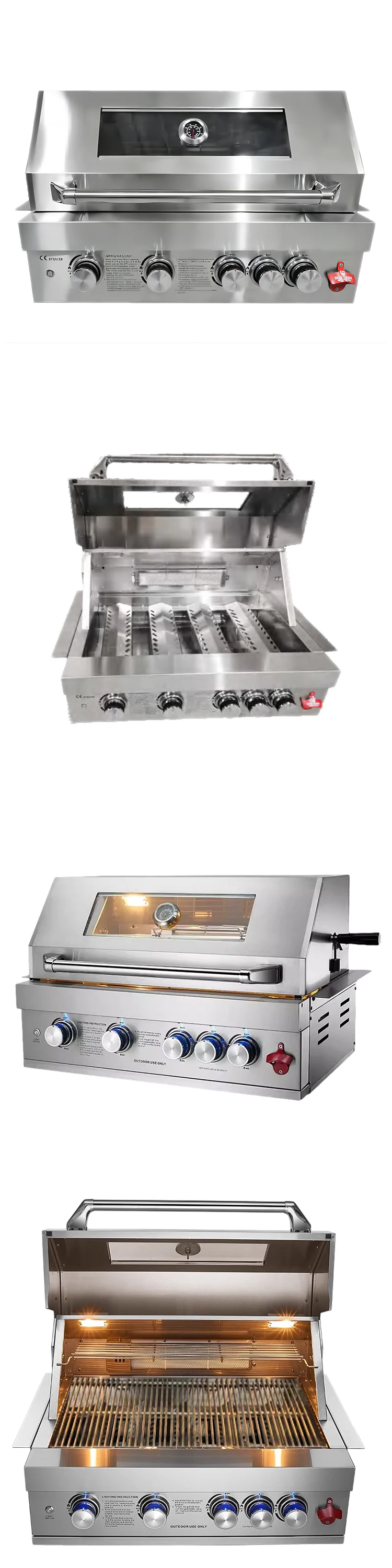 Outdoor Kitchen BBQ Grill Cabinets - Heavy Duty 304 Stainless Steel