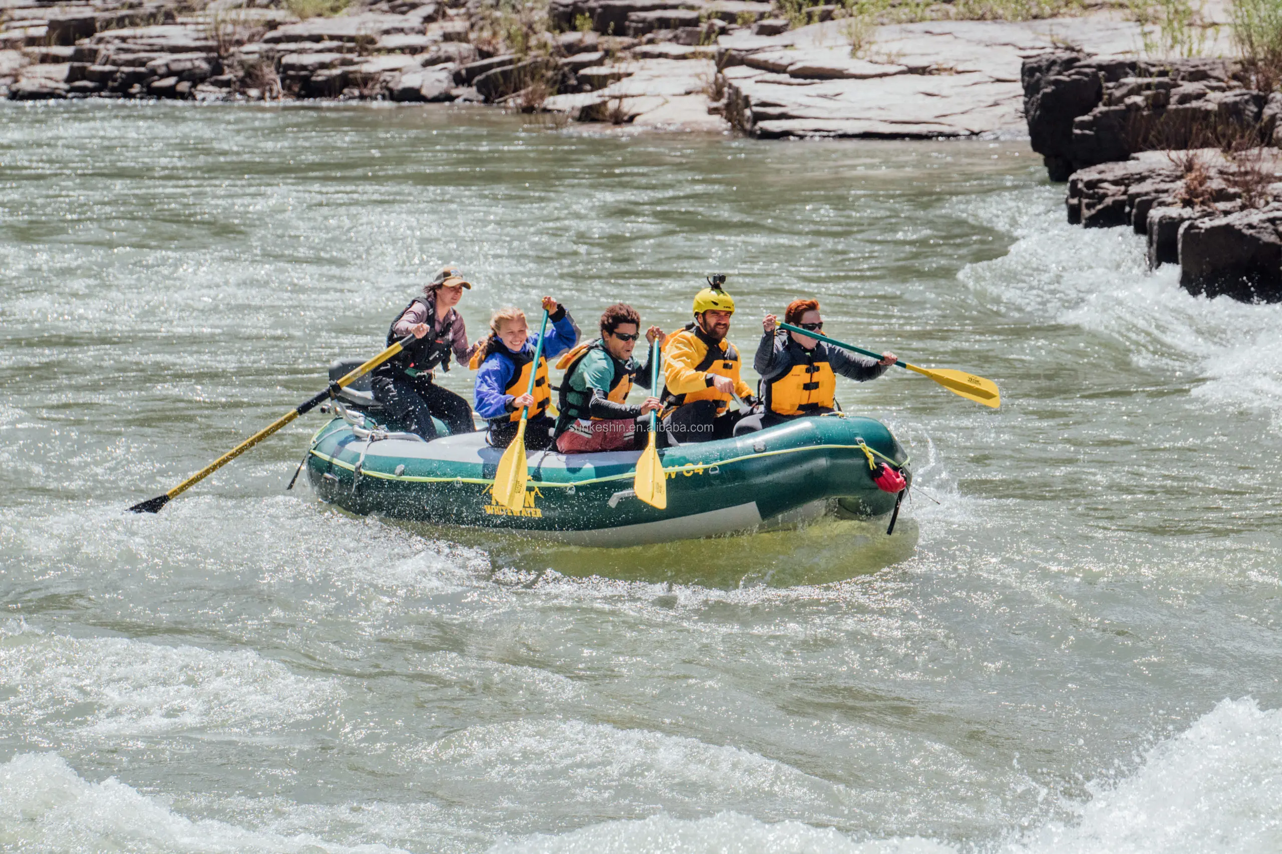 Rafting on the Avon River in Christchurch.