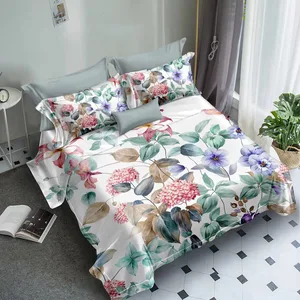 Wholesale Designer Comforter Sets Mixed Flower Printing Duvet Cover Sheet Set Pillowcase Bedding Collection