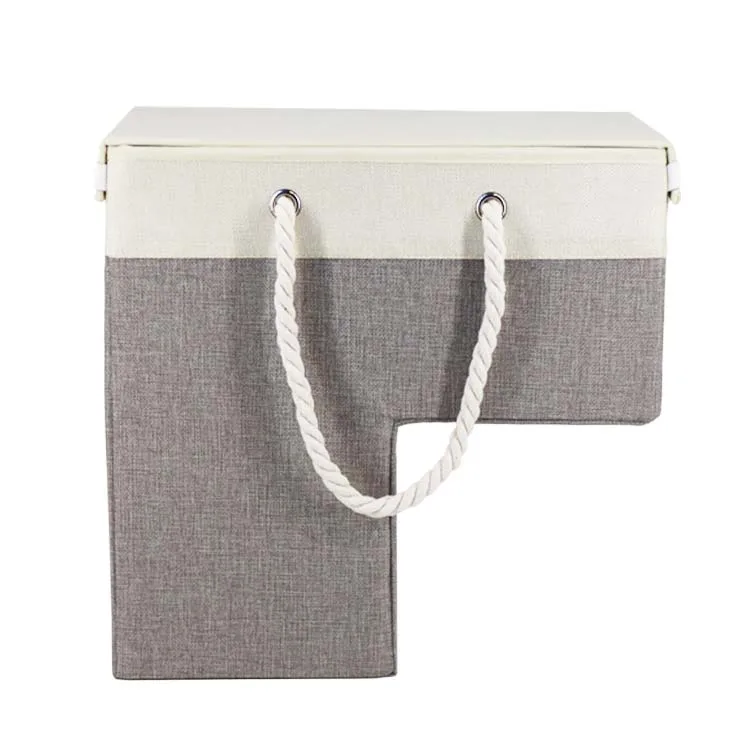 Lshaped Stair Basket,Foldable Stair Step Basket Organizer,16" Large