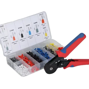 Hot Selling 1200PCS Automatic Multi-Functional Cable Wire Self-Adjustable Crimping Terminals Tool Kit Ferrule Crimping Tool Kit