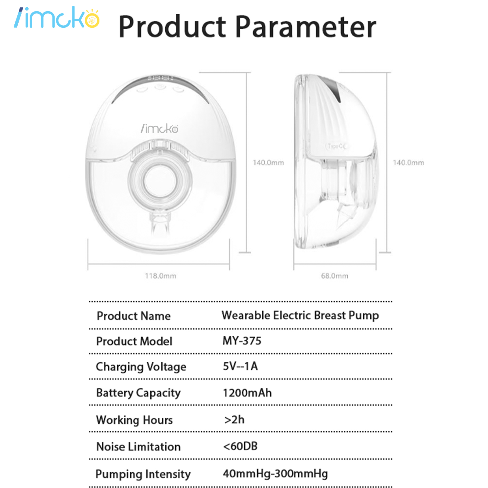 Iimcko Momcozy S9 Pro Wearable Breast Pump,Led Display,2 Modes & 9
