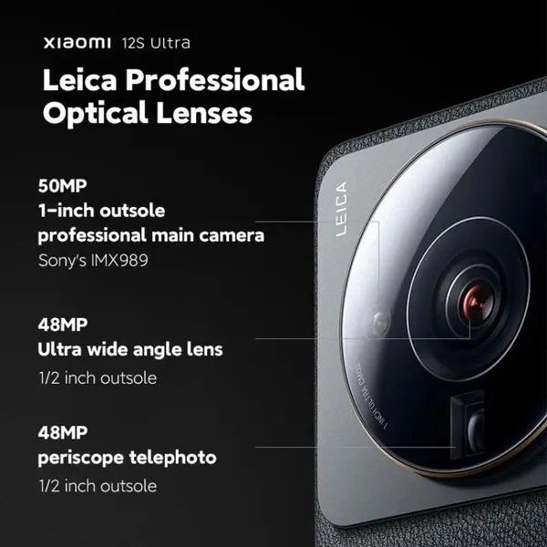 Xiaomi 12S Ultra Smartphone - 12GB 512GB, 120hz Display