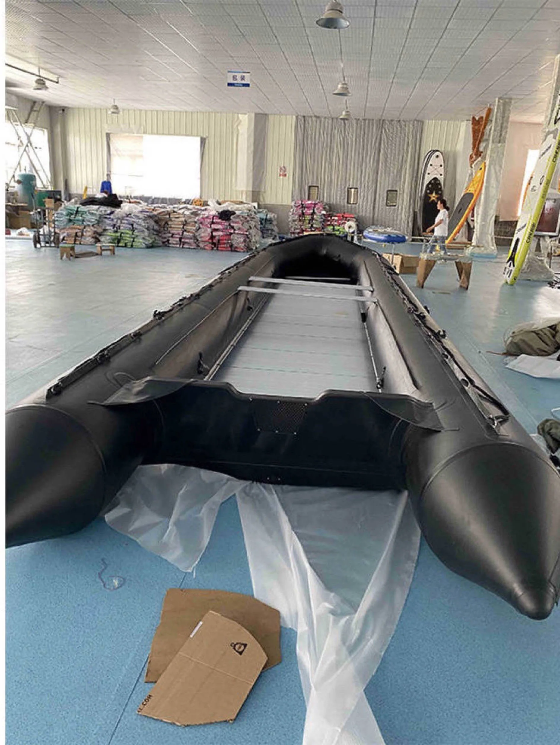 8m Inflatable Large Boat 20 Persons Rubber Rescue Boat with Aluminum Floor
