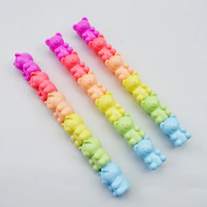 Promotional Multi Color 5 Options Novelty Toy Animals Shape Kid Plastic Highlighter Pens