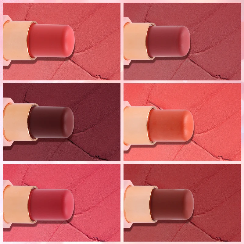 Waterproof Buildable Blusher High Color Rendering Lightweight Coverage Cream Blush Stick Makeup details