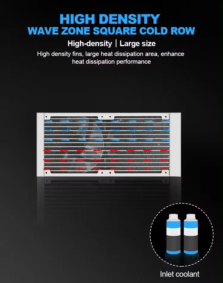 240mm Aio Liquid Cpu Cooler Argb Sync Water Cooling Pwm Gaming Computer