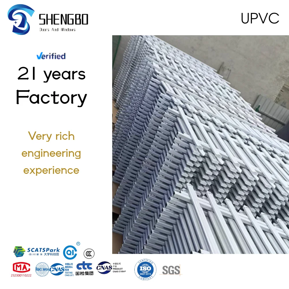 PVC/UPVC Aesthetically Functional Balustrades & Handrails for Staircase Balcony Outdoor Mall Engineering Projects