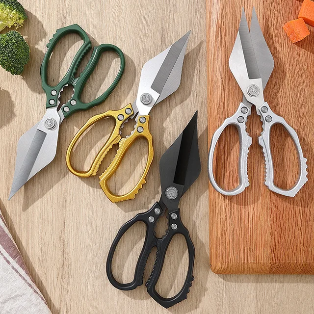 Industrial Multifunctional Kitchen Scissors Strong Thickened Bone Killing Shears Fish BBQ Chicken Big Head Wholesale Shears