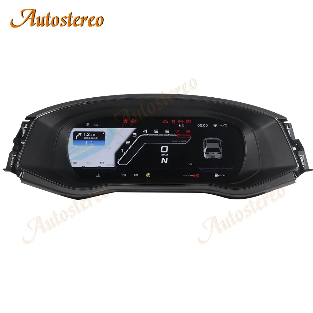 Car Digital Cluster Virtual Cockpit for Volkswagen VW Polo 2010+ Dashboard HeadUnit Entertainment Instrument Speed Meter Screen