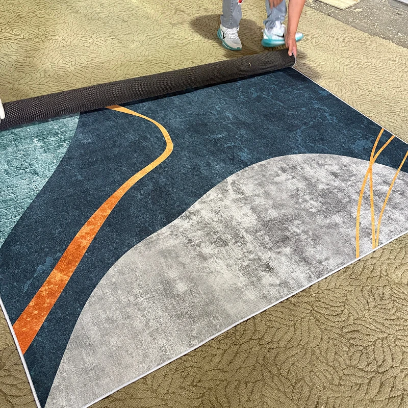 Customized 3D Polypropylene Carpet Beautiful Flower Shaped Corridor Puzzle Printed in China Used for Cars Home Carpet Wall