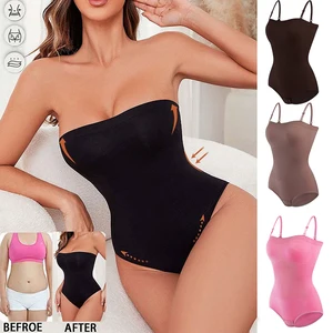Hot Sale Women's Sexy V-Neck Bodysuit Adjustable Deep V Corset Shapewear High Compression Tummy Control Full Body Shaper Panties