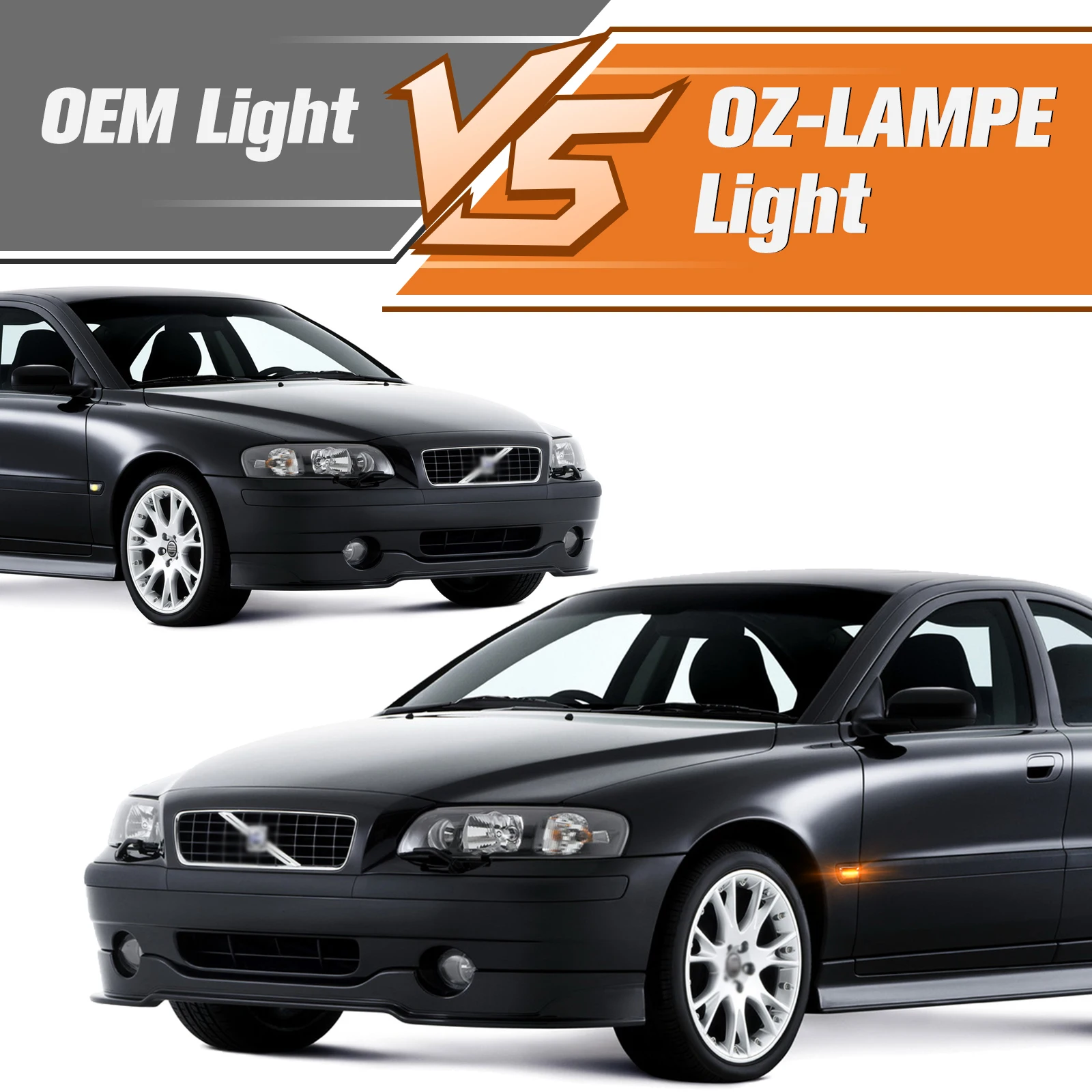 High Quality Dynamic Auto Lamp LED Side Marker Turn Signal Light for Volvo S60 S80 V70 II