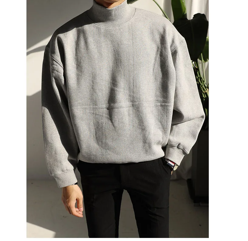 Sweat Homme Polaire Sans Capuche - Col Rond, Chaud Et Confortable (Polyester/Élasthanne)