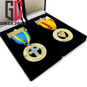 15 Years Factory Custom  camporee  Medal with Velvet Box