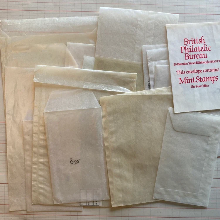 Oem Custom Print Logo Glassine Paper Garment Packaging Biodegradable