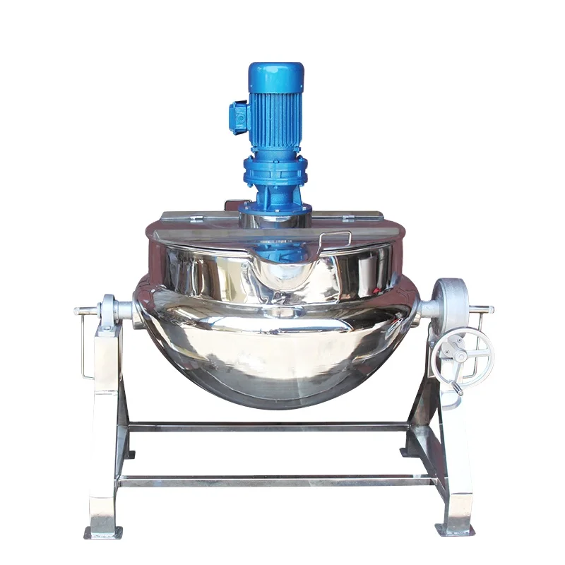 Stainless Steel Jacketed Kettle Mixer Sugar Boiler / Candy Cooking Machine/ Sugar Syrup Cooking Pot