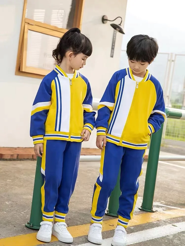 Primary School Uniforms Kindergarten Uniform Coat Pants Jacket Stretchy ...