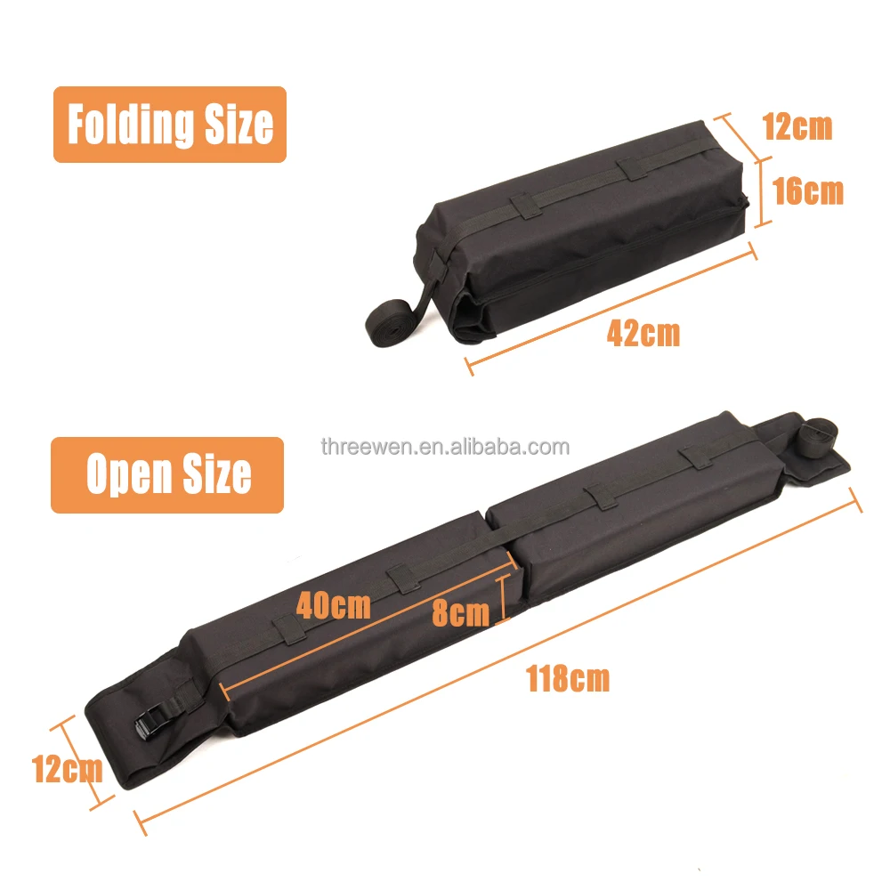 Universal Fit Kayak Soft Roof Rack Pads For 2 Kayaks Lightweight Anti