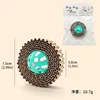 Green corrugated cardboard hollow spheres