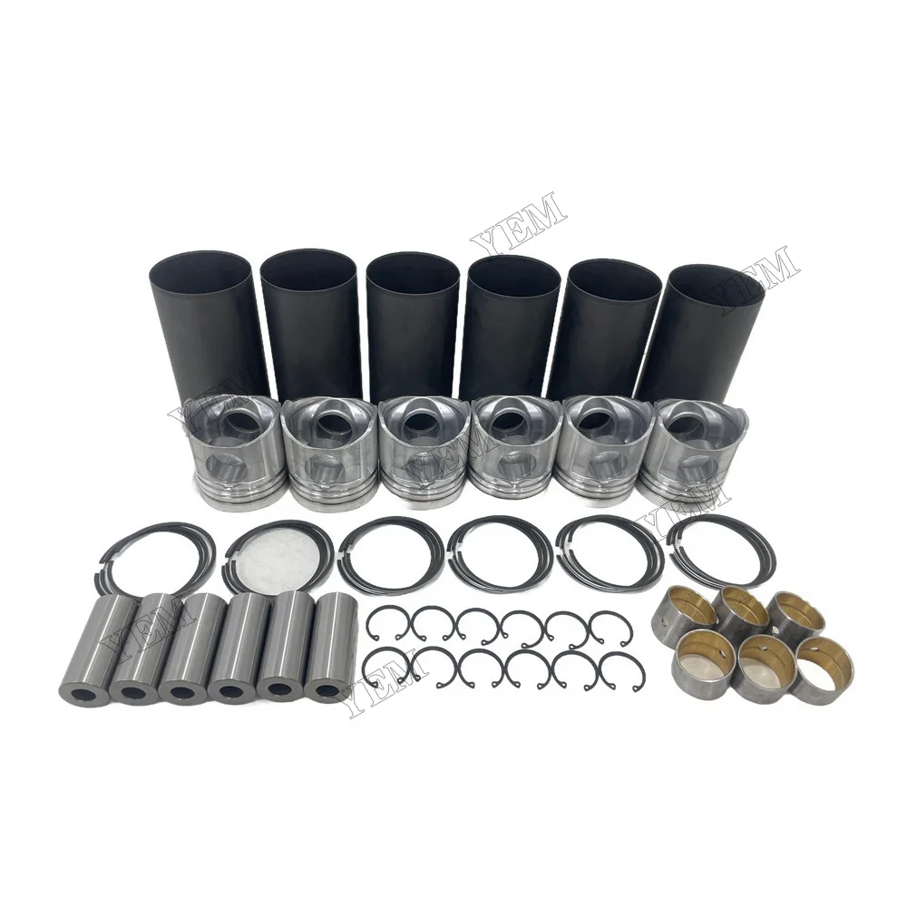 6D108 Cylinder Liner Kit Fits for Komatsu Industrial Engine Parts 5