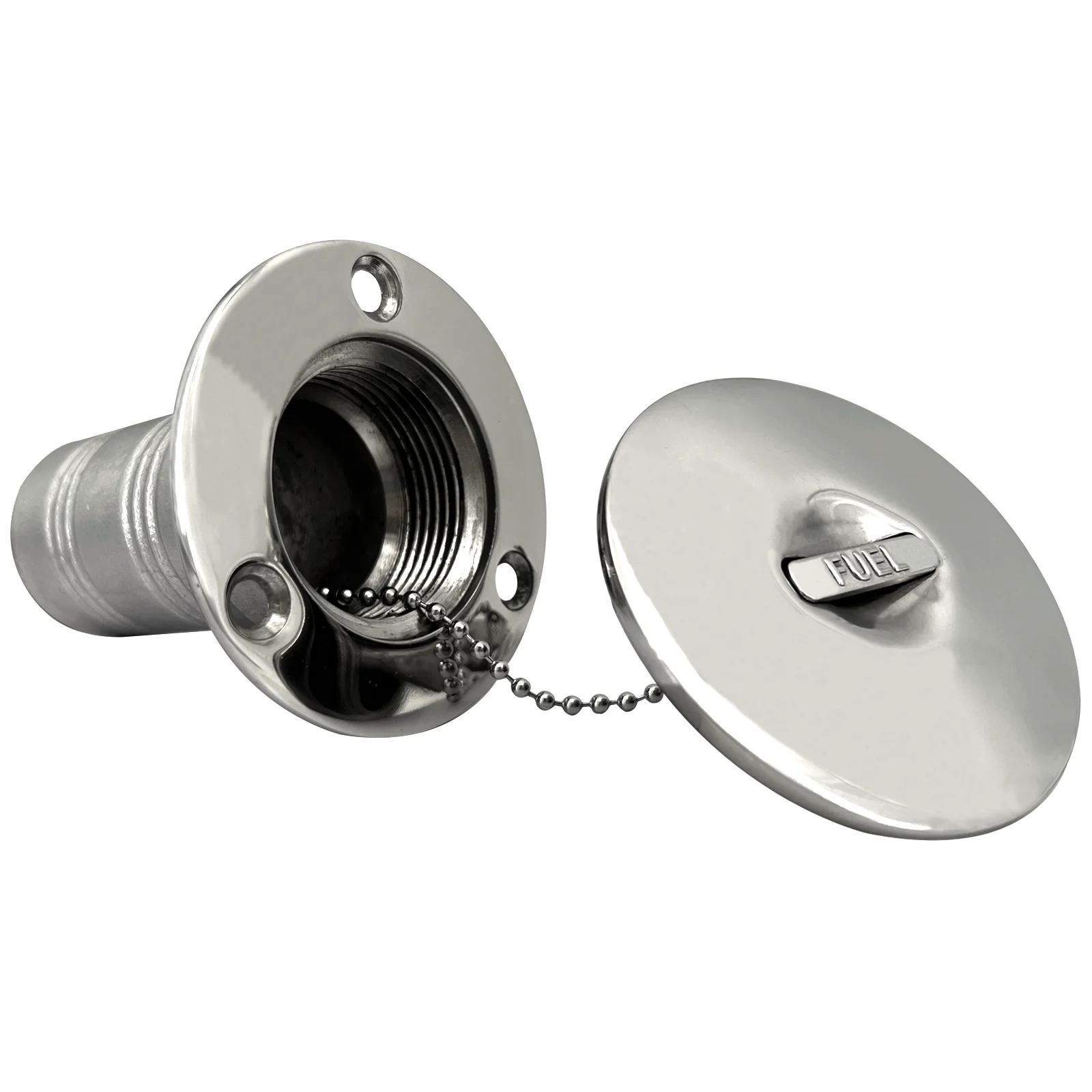 Boat Deck Fill/filler Cap Keyless - Angled Neck 38mm Fuel Marine 316 ...